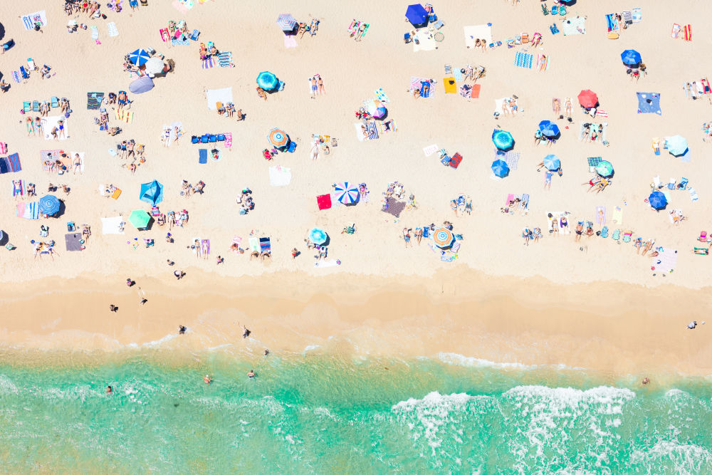 Photography by Gray Malin of Watch Hill Beach Horizontal