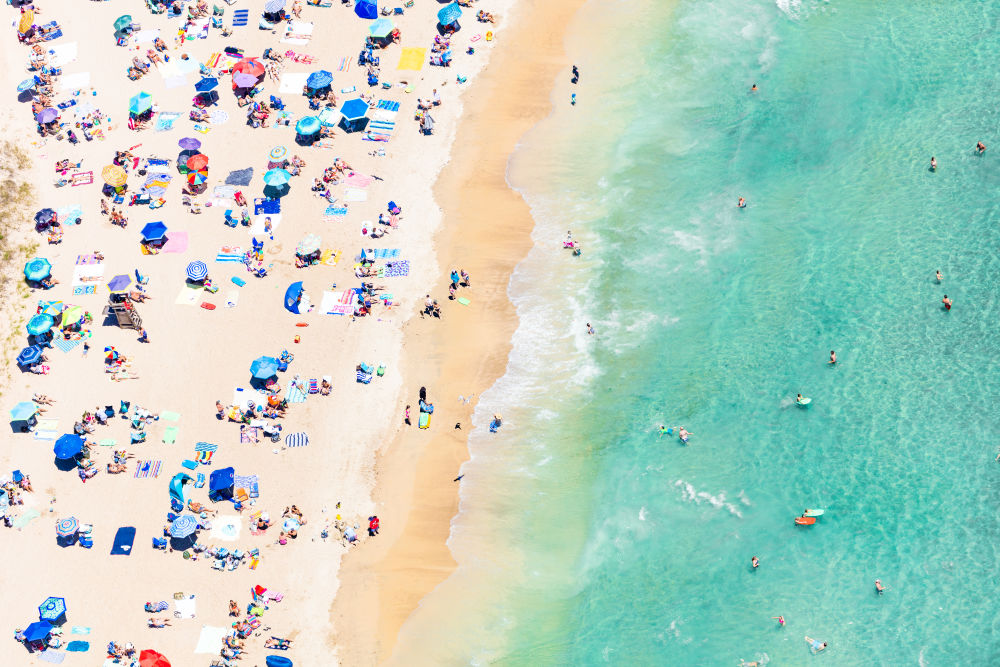 Photography by Gray Malin of Weekapaug Beach