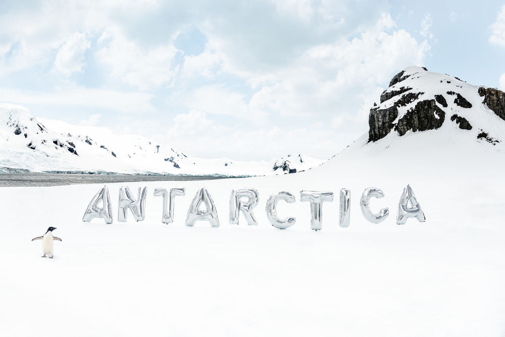 Photography by Gray Malin of Welcome to Antarctica