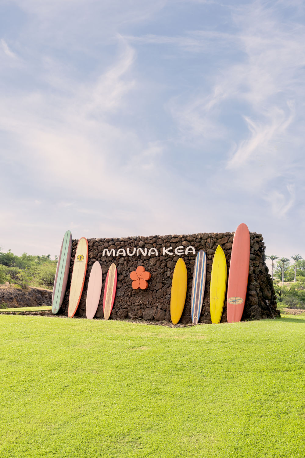 Photography by Gray Malin of Welcome to the Mauna Kea Vertical