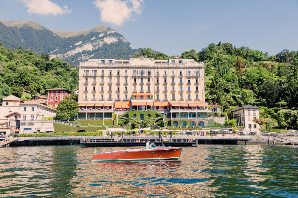 Photography by Gray Malin of Wooden Boat, Grand Hotel Tremezzo