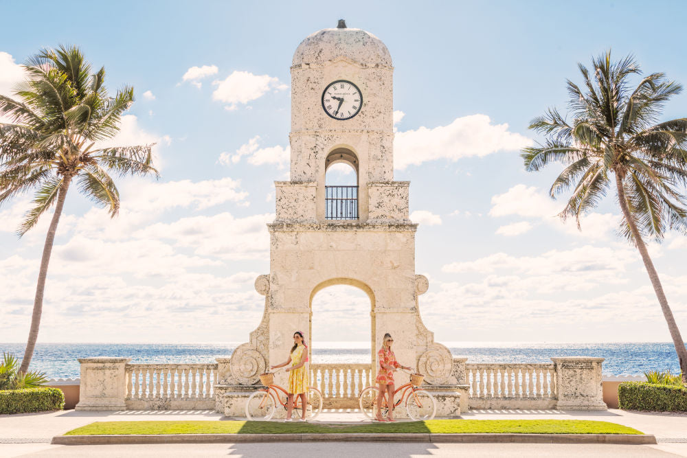 Photography by Gray Malin of Worth Avenue Clock Tower, Palm Beach