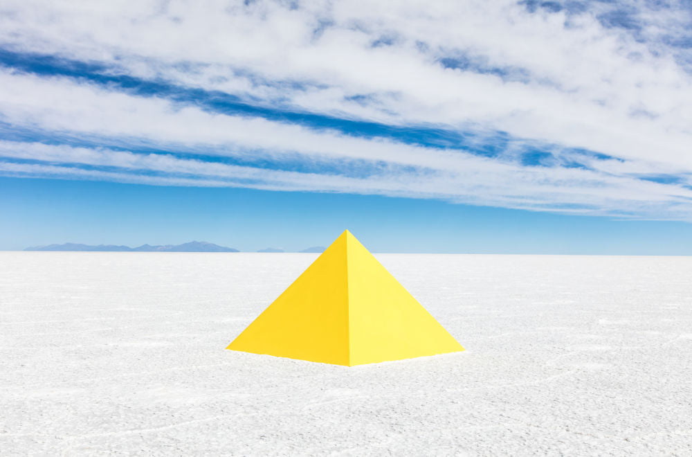 Photography by Gray Malin of Yellow Pyramid