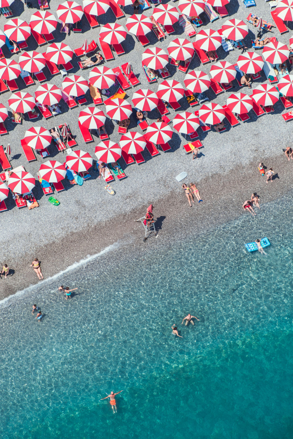 Photography by Gray Malin of Amalfi Starmint Umbrellas, Vertical