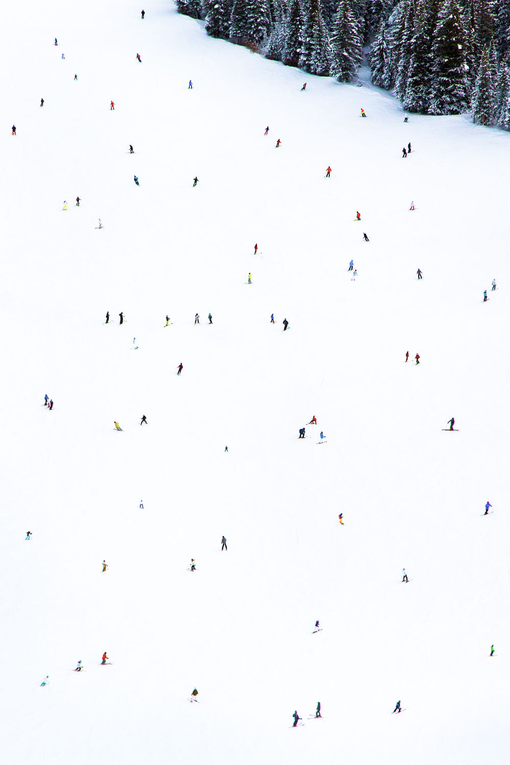Photography by Gray Malin of Aspen Skiers Vertical
