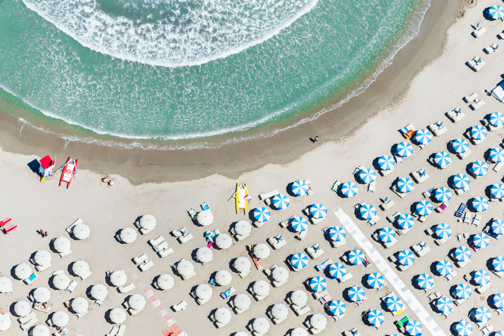 Photography by Gray Malin of Bellariva Bay, Rimini