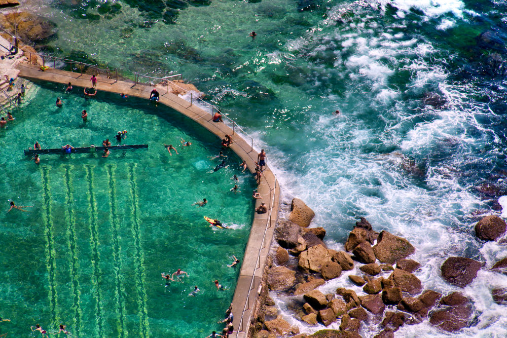 Photography by Gray Malin of Bronte Baths (Horizontal)