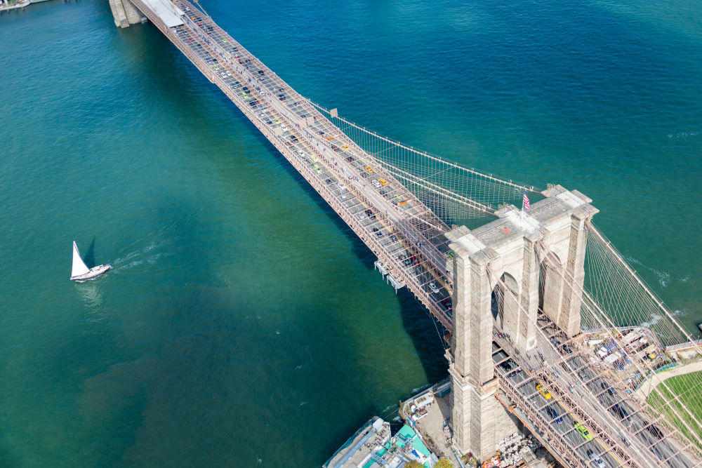 Photography by Gray Malin of Brooklyn Bridge