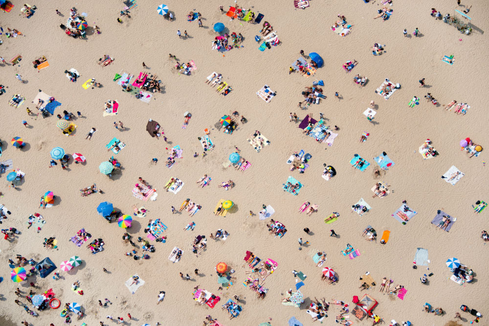 Photography by Gray Malin of Coney Island Beach
