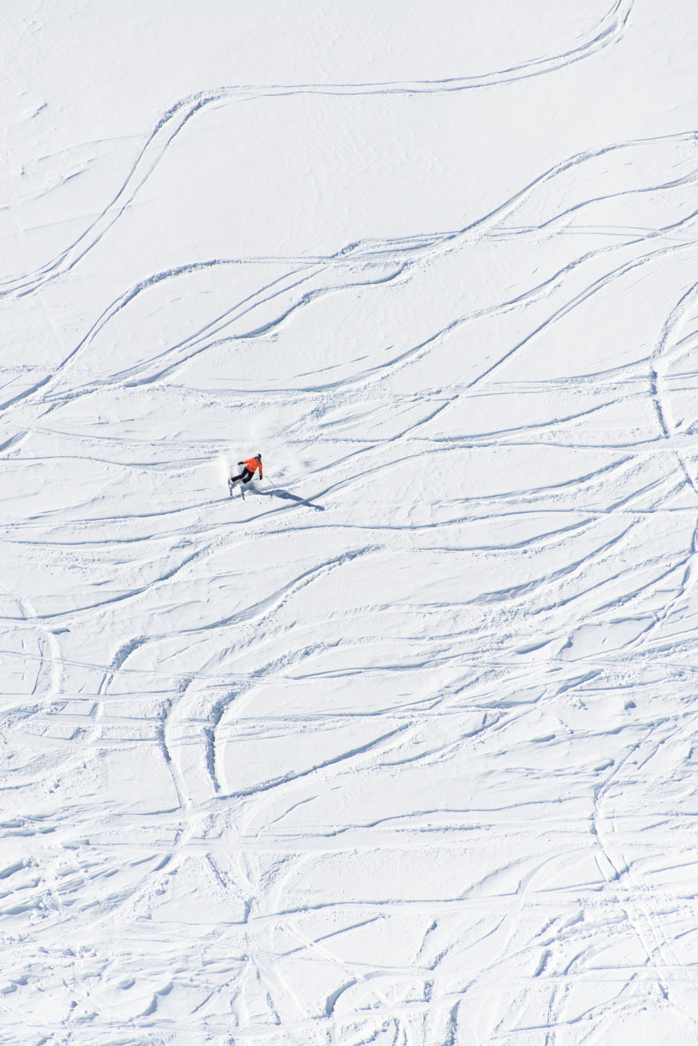 Photography by Gray Malin of Corvatsch Skier St. Moritz