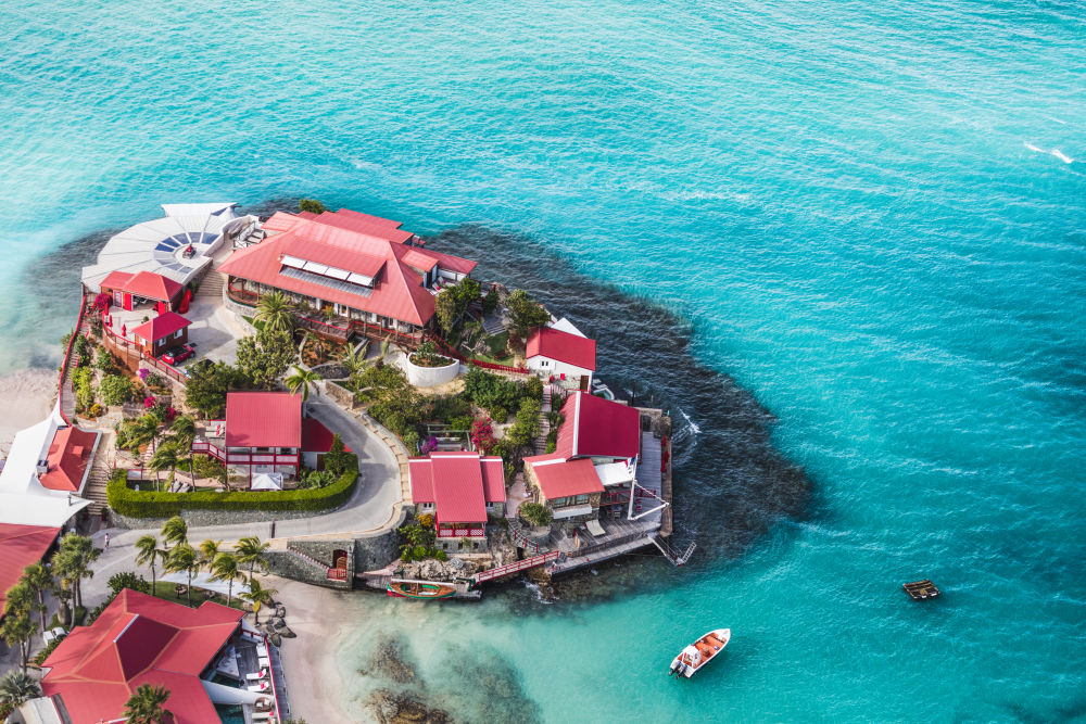 Photography by Gray Malin of Eden Roc, St. Barths