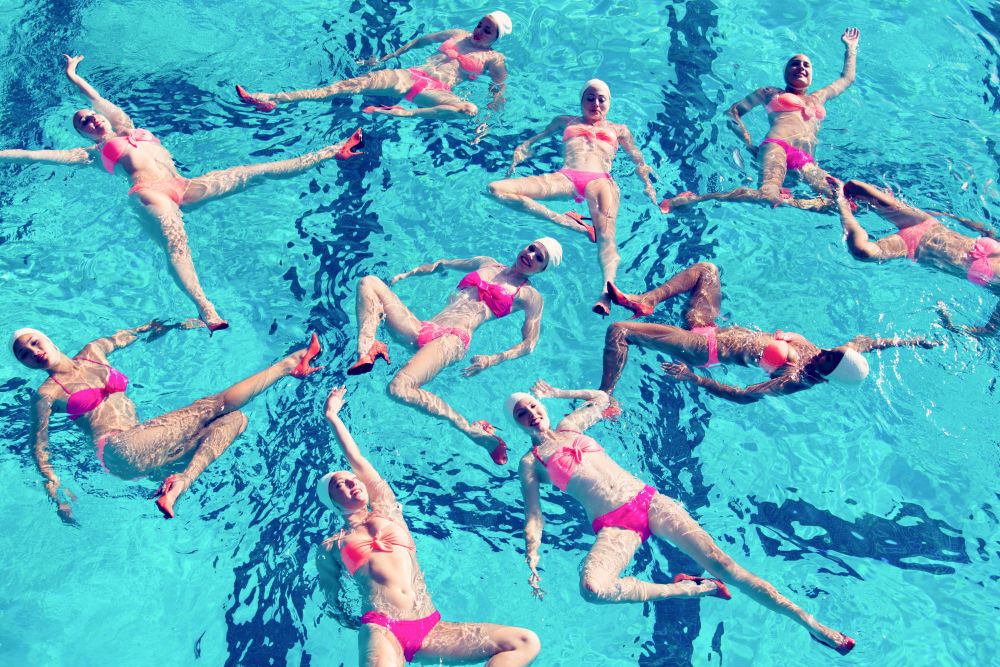 Photography by Gray Malin of Floating in Heels