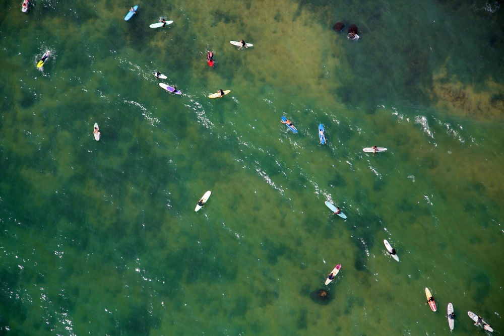Photography by Gray Malin of Hamptons Surfers