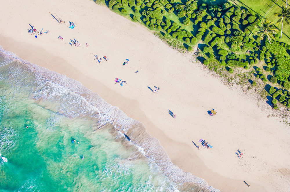 Photography by Gray Malin of Hanalei Bay Horizontal, Kauai