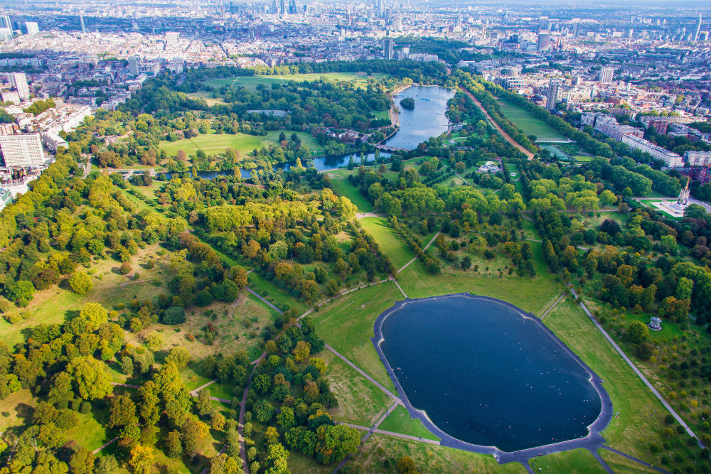 Photography by Gray Malin of Hyde Park, London