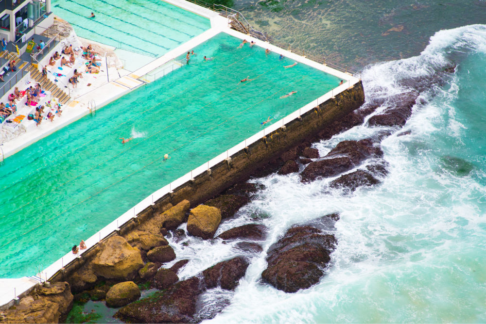 Photography by Gray Malin of Icebergs Pool Bondi Beach