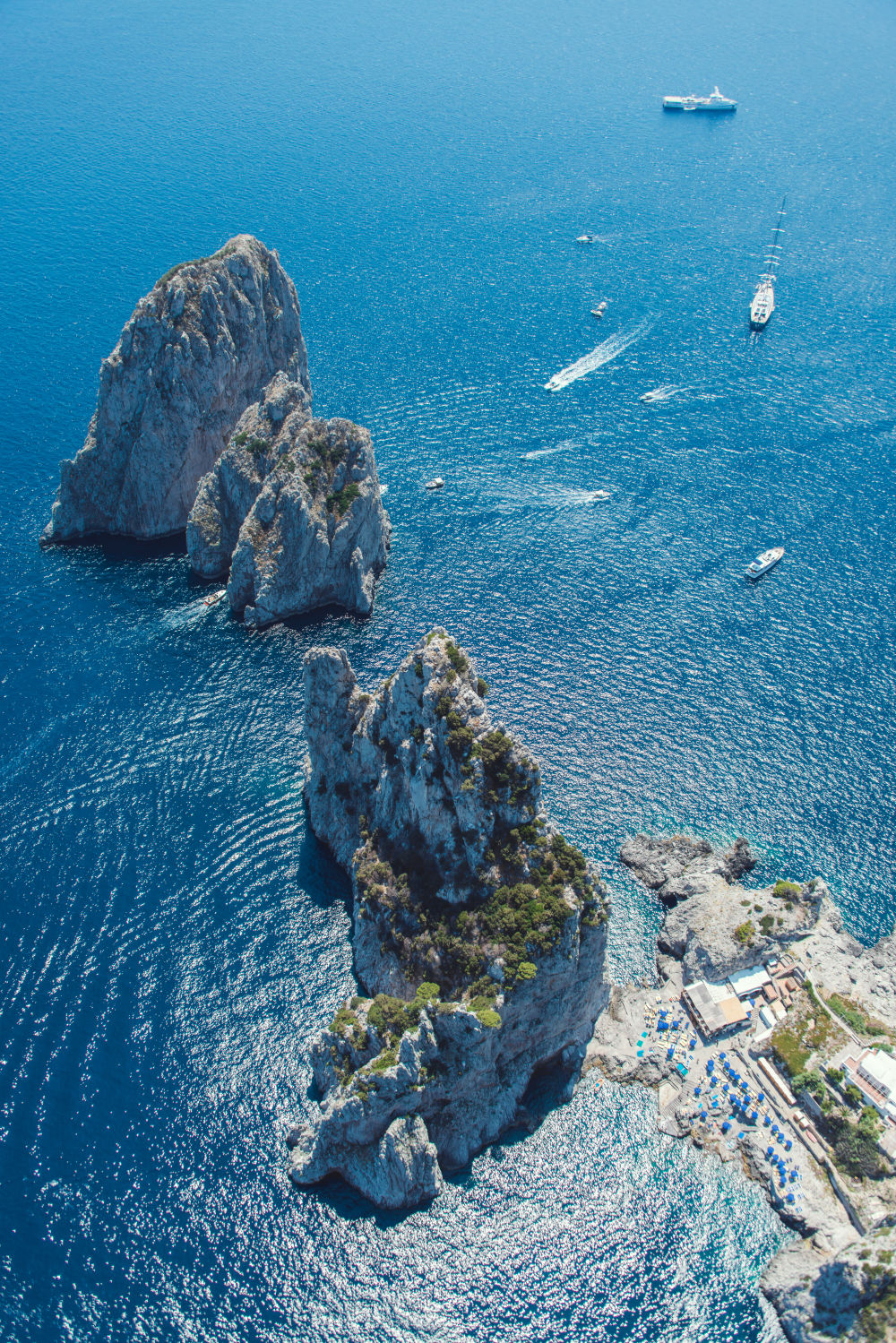 Photography by Gray Malin of Il Faraglioni, Capri