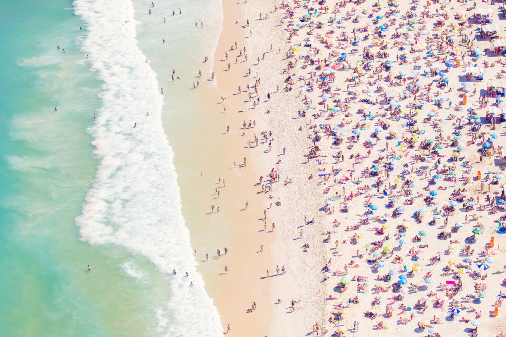 Photography by Gray Malin of Ipanema Beach
