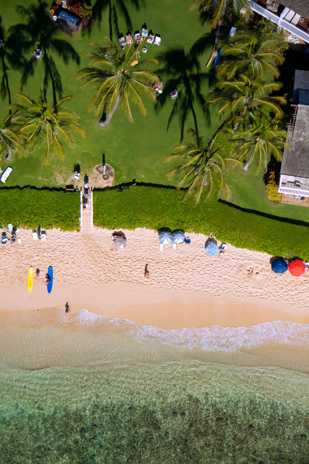 Photography by Gray Malin of Kauai Beach with Grass