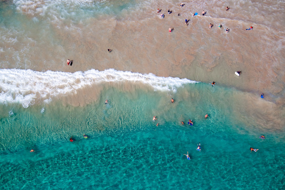 Photography by Gray Malin of Kauai Boogie Boarders