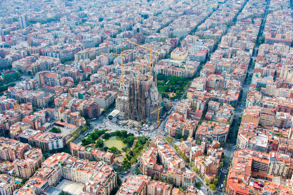 Photography by Gray Malin of La Sagrada Familia