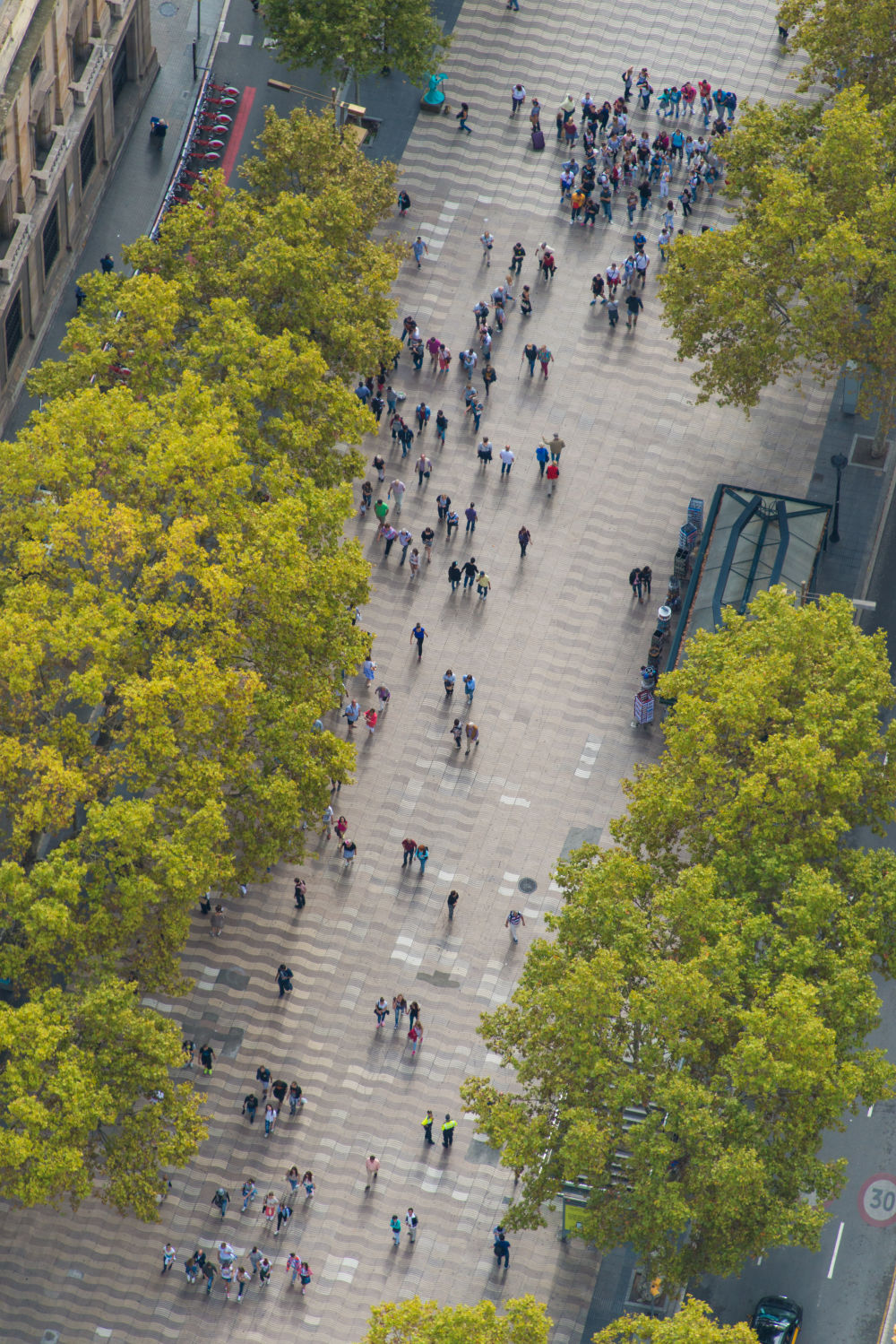 Photography by Gray Malin of Las Ramblas