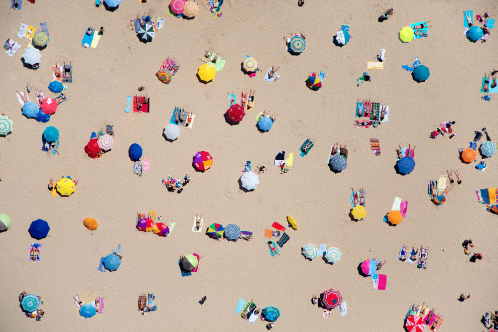 Photography by Gray Malin of Lisbon Umbrellas