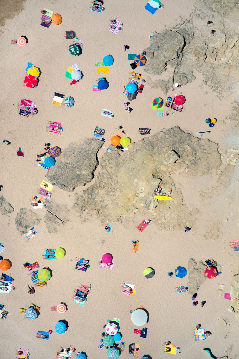 Photography by Gray Malin of Lisbon Vertical Rocky Beach