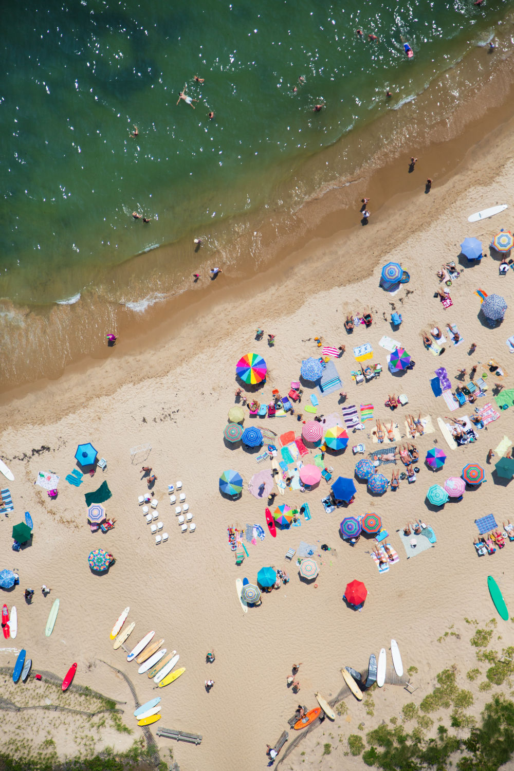Photography by Gray Malin of Montauk, Point Beach Vertical