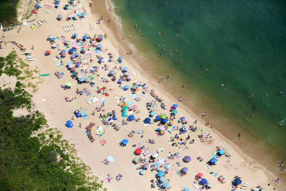 Photography by Gray Malin of Montauk, Point Beach