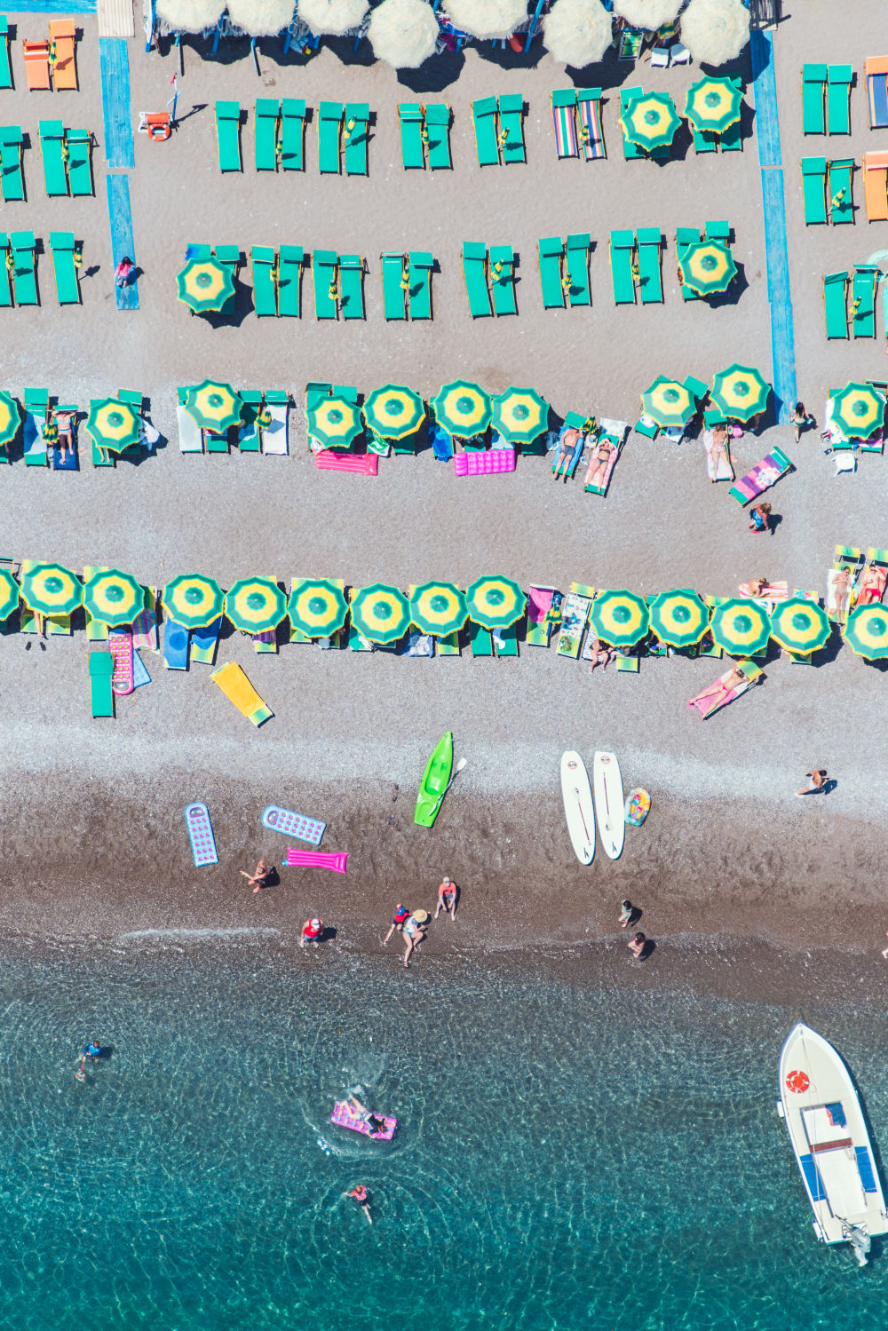 Photography by Gray Malin of Nerano Beach Vertical, Amalfi Coast