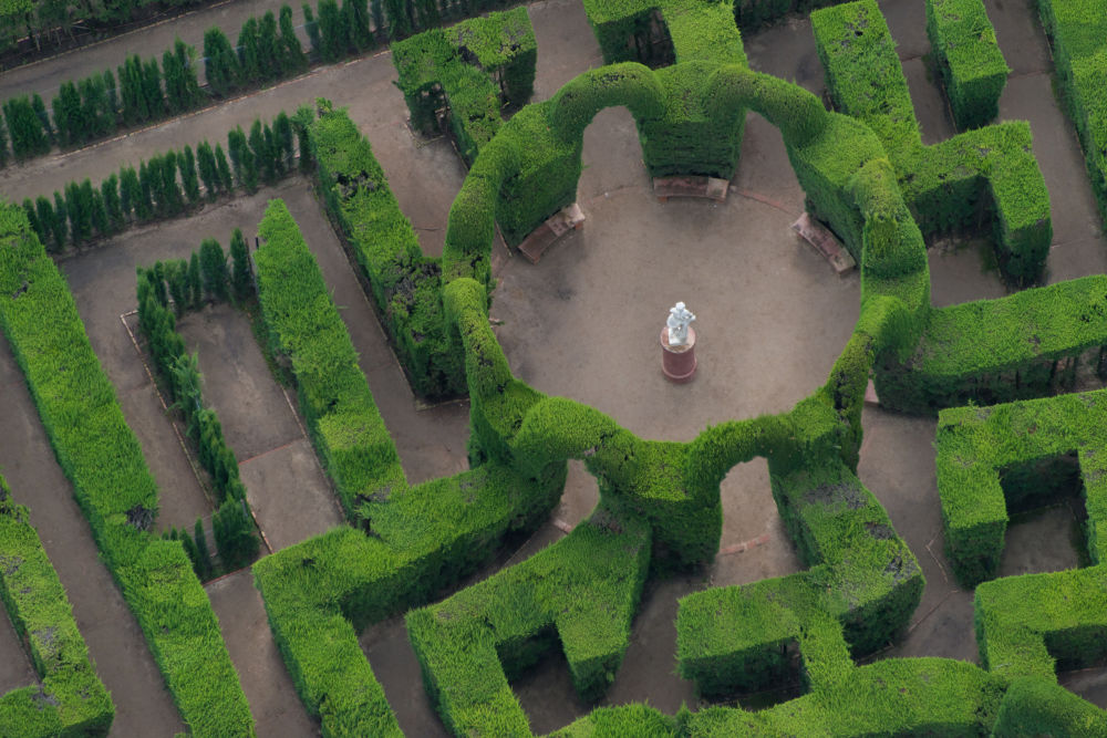 Photography by Gray Malin of Parc del Laberint, Barcelona