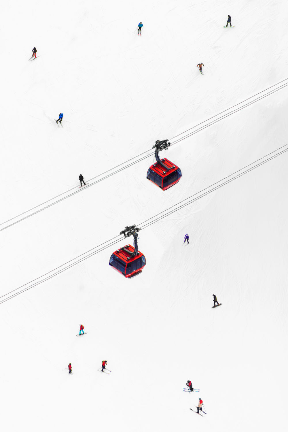 Photography by Gray Malin of Peak to Peak Gondolas Vertical