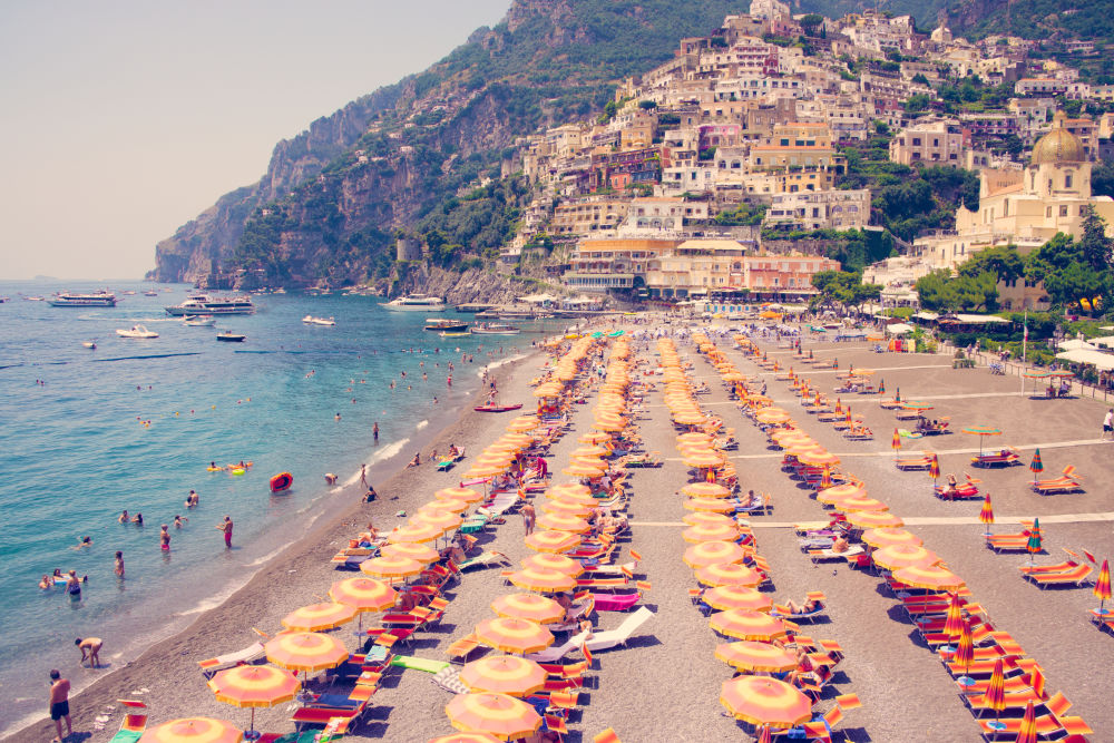 Photography by Gray Malin of Positano Town