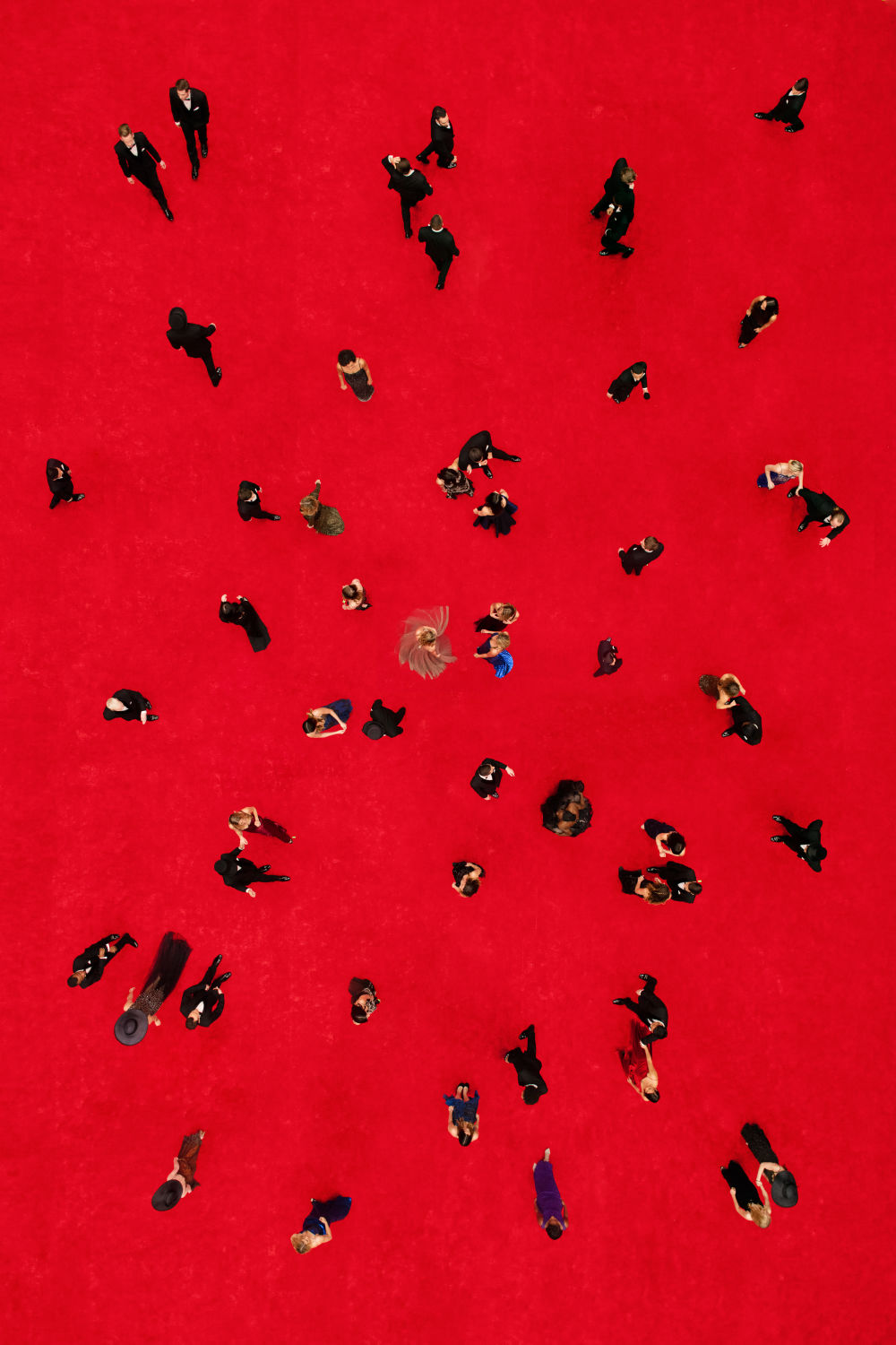Photography by Gray Malin of The Red Carpet Vertical