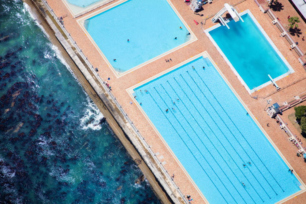 Photography by Gray Malin of Sea Point Swimming Pools