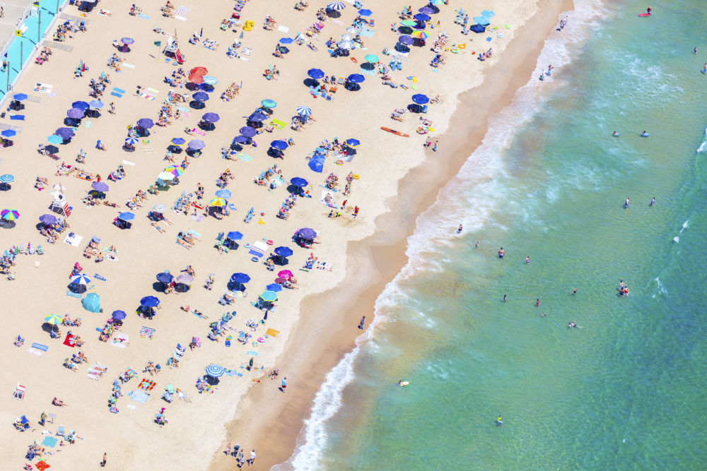 Photography by Gray Malin of Seaside Beach Club, Westerly