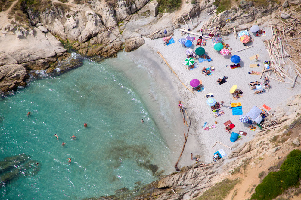 Photography by Gray Malin of St. Tropez Secret Beach