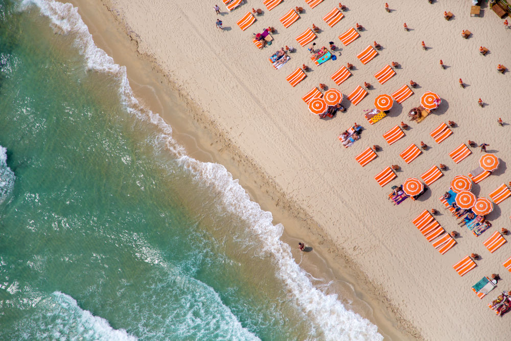 Photography by Gray Malin of St. Tropez Tahiti Club