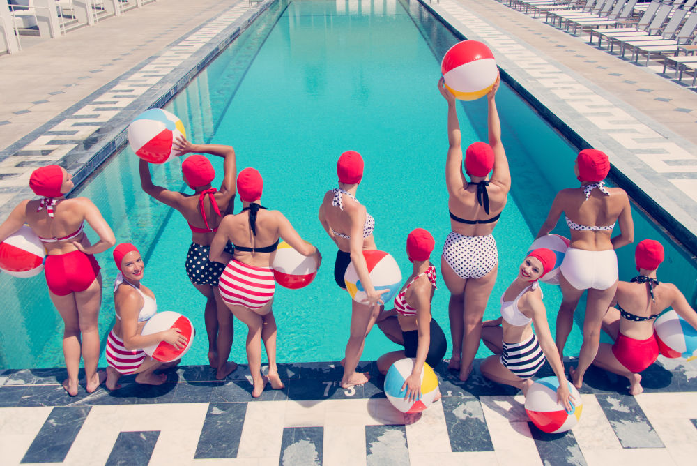 Photography by Gray Malin of Summertime Swimmers