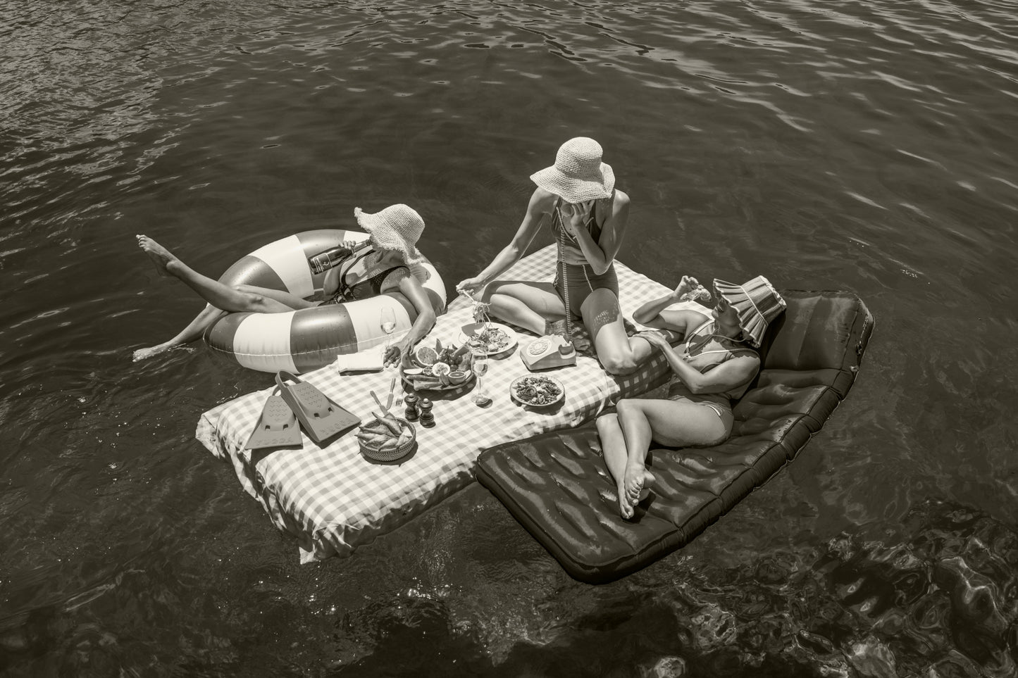Table for Three, St. Barths (Sepia)