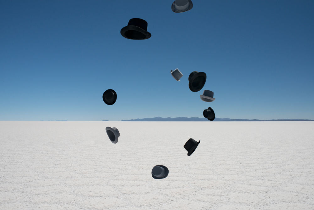 Photography by Gray Malin of Top Hats 1