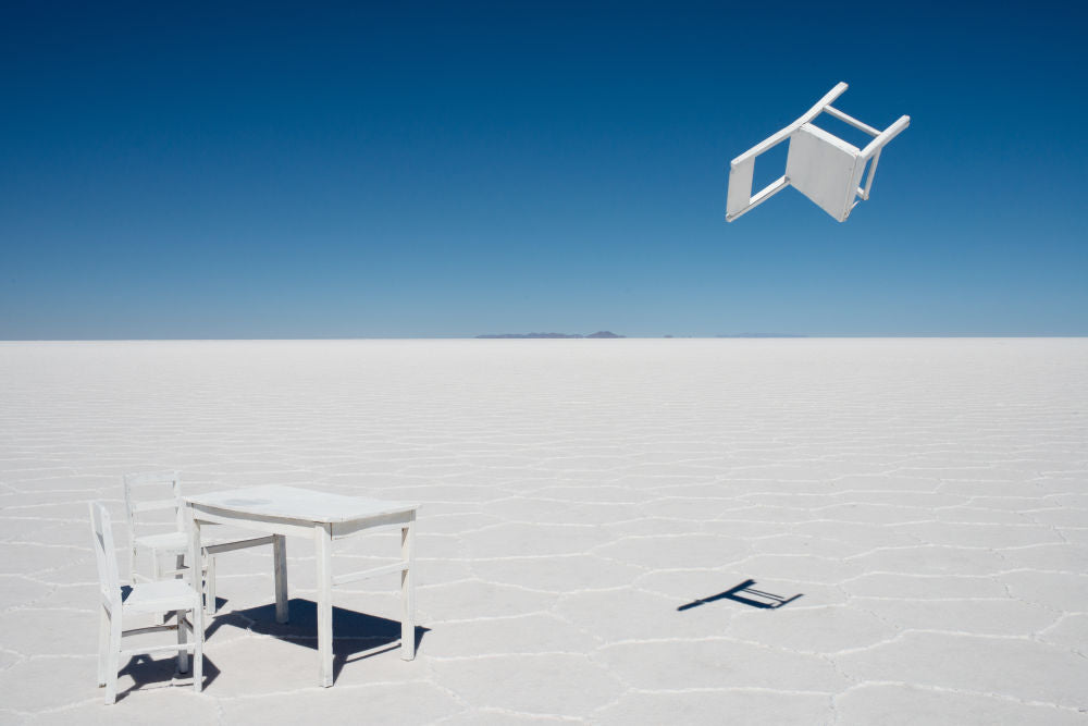Photography by Gray Malin of White Table and Chairs