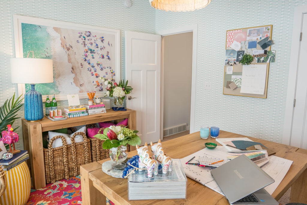 Interior Designer Christen Anderson’s Colorful Office