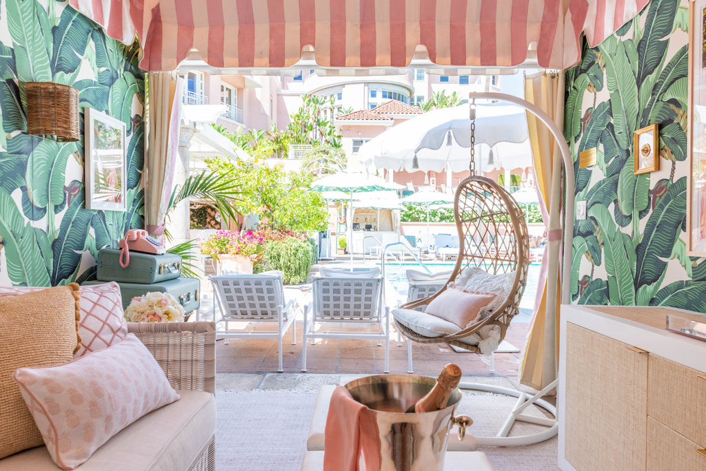 Welcome to the Gray Malin Cabana at The Beverly Hills Hotel