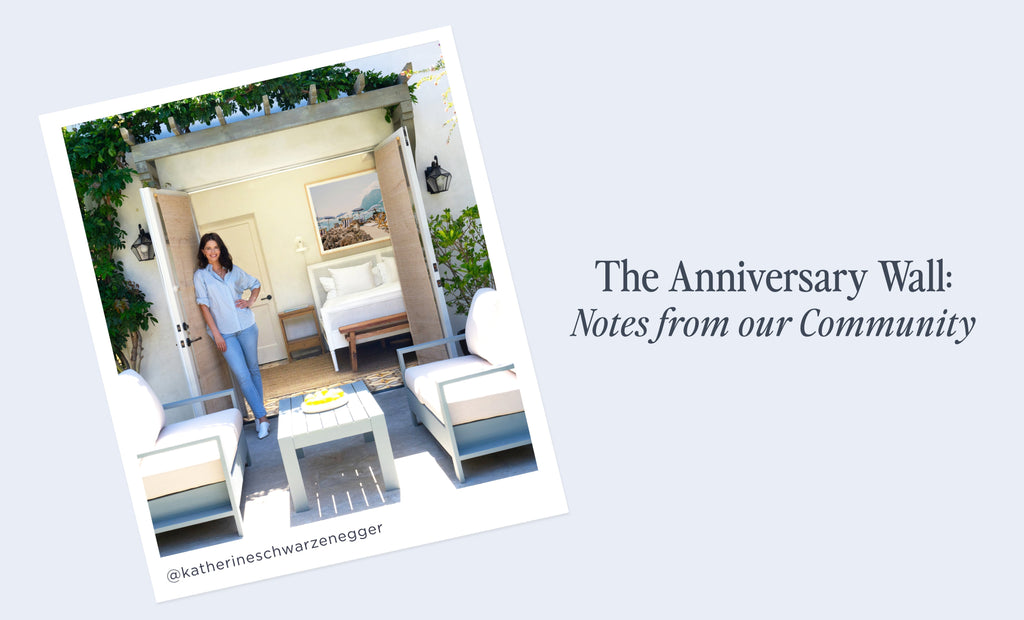 The Anniversary Wall: Notes from Our Community