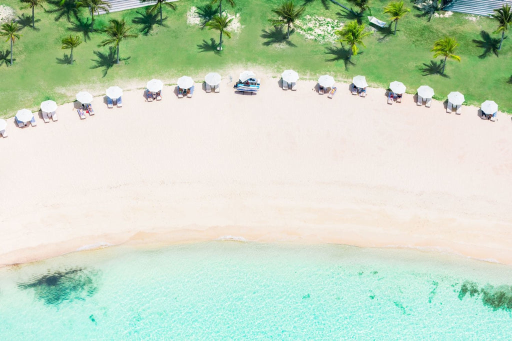 Beach Aerials from Bahamas and St. Barth's