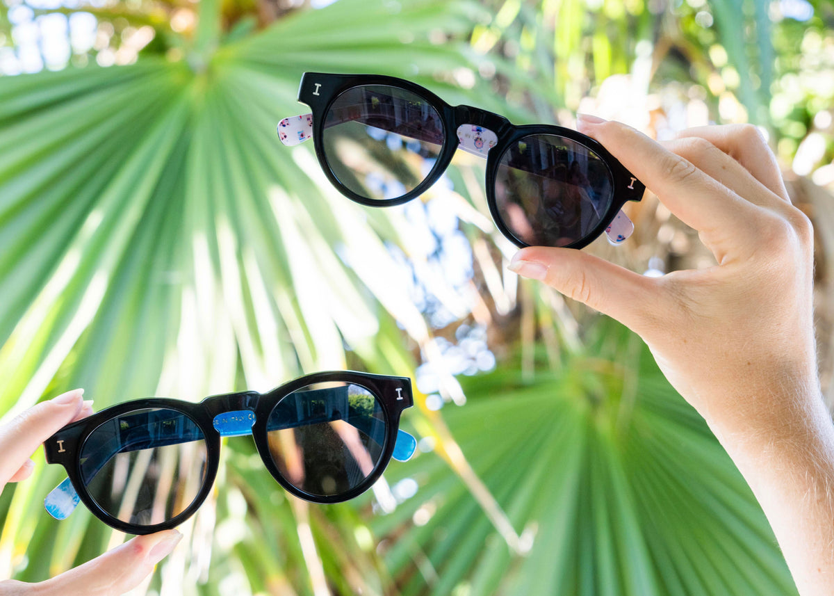 illesteva Palm Beach Sunglasses popHorn/ Grey Introducing Gray Malin x illesteva Sunglasses main image 2