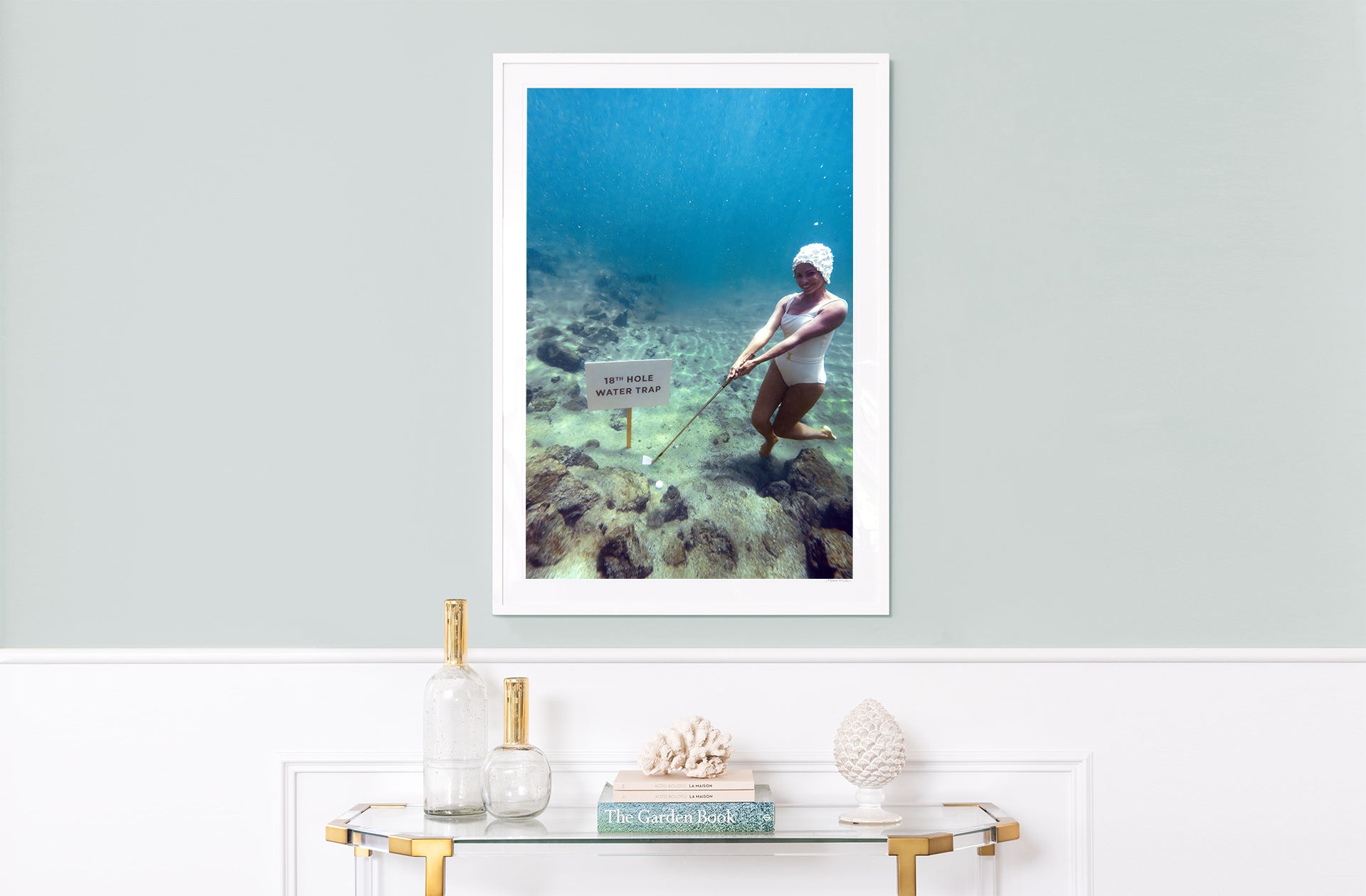 18th Hole Water Trap Vertical, Four Seasons Hualalai, Hawai’i