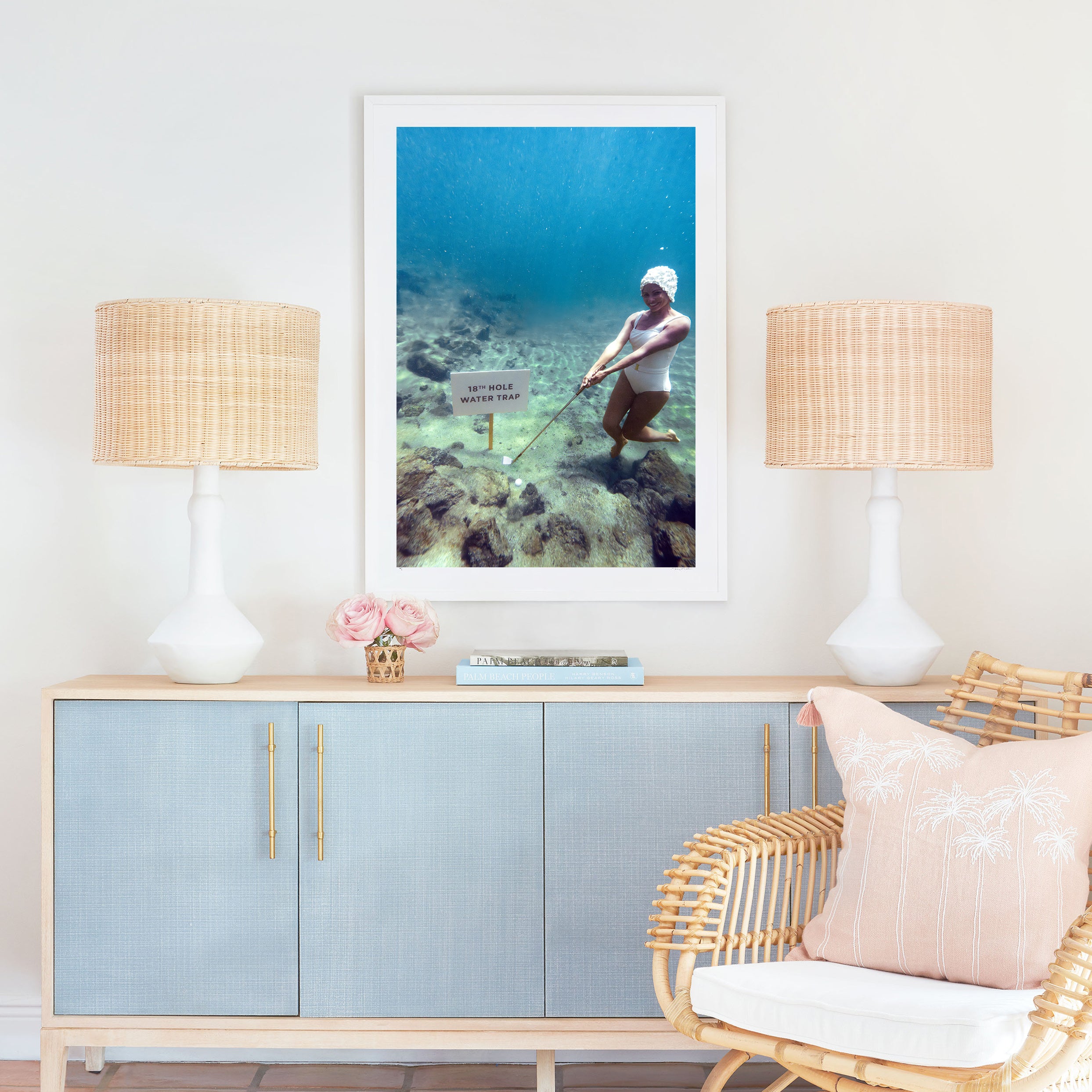 18th Hole Water Trap Vertical, Four Seasons Hualalai, Hawai’i